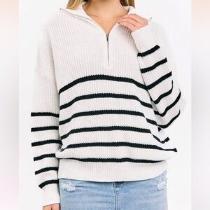 BEGINNING BOUTIQUE- Striped sweater